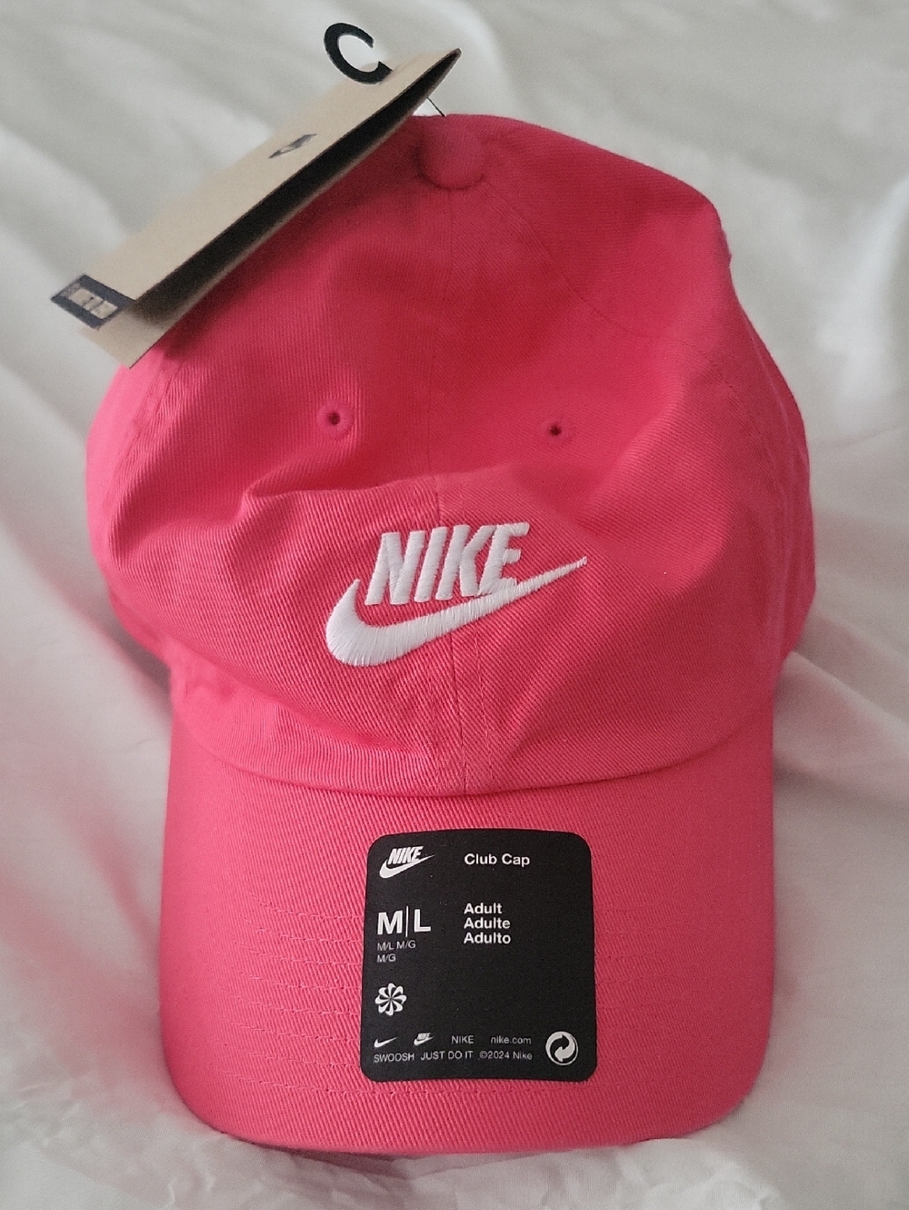 Nike Hot Pink Cap with White Swoosh